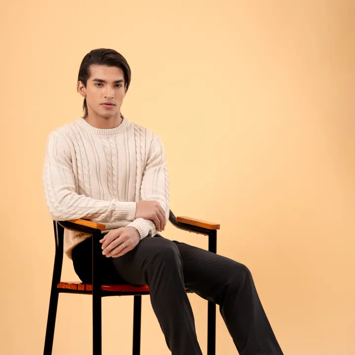 Cable premium kint sweater