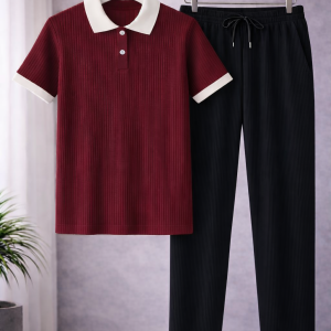 Meron polo and black pent