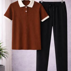 Meron polo and black pent